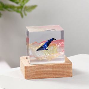 bookaz 스페이스 혹등고래 우주 원목 무드라이트 3color