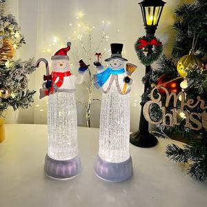 얼음나라 캔디 눈사람 워터볼 오르골 스노우볼 크리스마스장식 LED조명 무드등 성탄절선물