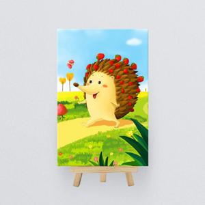 보석십자수 명화 풍경 소풍가는 고슴도치 10x15