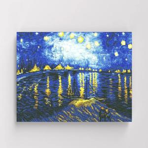 보석십자수 명화 풍경 고흐 아를의 별이 빛나는 밤에 40x50