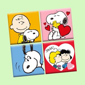 DIY 보석십자수 피너츠 스누피 HELLO 미니이젤 20x20