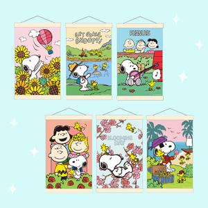 DIY 보석십자수 피너츠 스누피 HAPPY 시리즈 행잉 20x30