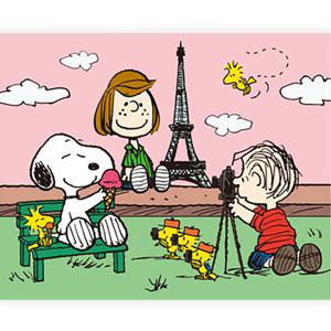 DIY 보석십자수 피너츠 스누피 캔버스형 DAILY 세이치즈 40x50