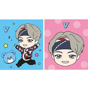 DIY 보석십자수 타이니탄 데코스티커 뷔 9.5x11