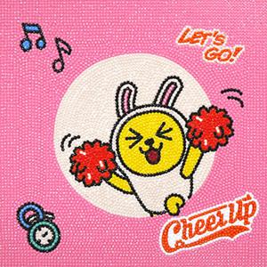 DIY 보석십자수 카카오프렌즈 화이팅 무지 25x25