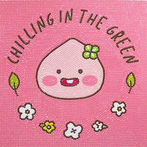 DIY 보석십자수 카카오프렌즈 네이처 어피치 25x25