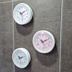 120파이 교육용 방수 무소음 국산 흡착 유아 주방 학습 벽 시계