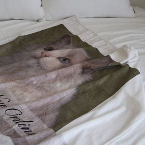 스무시 패브릭 프린팅 감성 가리개 극세사 쇼파 무릎 담요 블랭킷