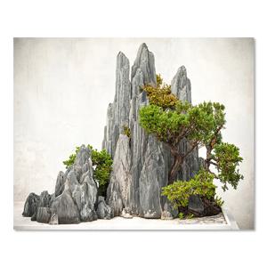 보석십자수 패브릭형 바위와 소나무 [액자포함] 40x50
