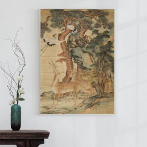 무병장수 십장생 그림 민화 조선시대 그림 한국적인 선물 건강기원 그림 풍수 인테리어 액자