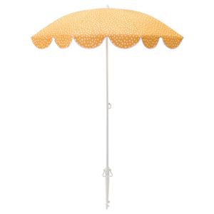 스트란된 파라솔 옐로/화이트 도트 140cm