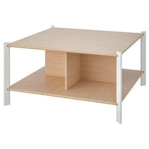 예테스타 소파테이블 거실 대나무 화이트 80x80cm