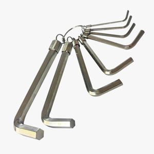 육각렌치 링세트 CR008 휴대용 육각볼트 작업 열쇠고리 L렌치