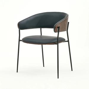 블랑 우드 투톤 카페 식탁 호텔 팔걸이의자