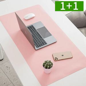 1+1 마우스 장패드 가죽 데스크매트 대형 키보드장패드