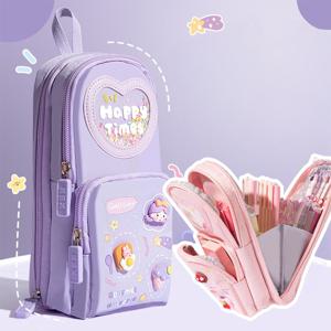 스탠딩 백팩 필통 수납력 좋은 파우치 고리형 새학기 학생 친구 선물 (4종)