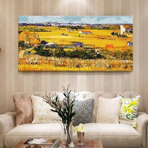 [해외]봄 꽃그림 DIY명화그리기 유화그리기세트 7종 구성품 대형 40x80cm 캔버스색칠