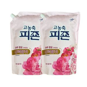 고농축 섬유유연제 로맨틱플라워 리필 1.6L x 2개
