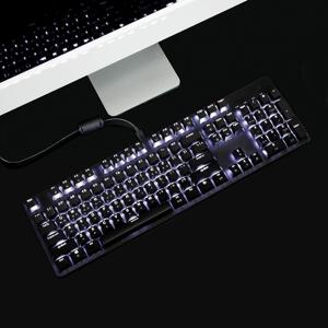 저소음 LED 사무용 게이밍 유선 적축 기계식 키보드 KBD-65