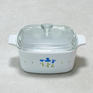 양수냄비 사각 1.5L (리틀블루) 내열 유리냄비 전골