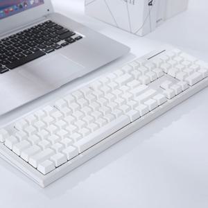 퓨어화이트 키캡 화이트 무각 심플 키캡 OEM Cherry XDA 프로파일 PBT 재질
