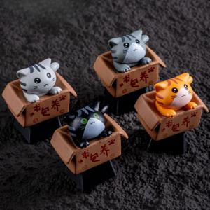 박스캣 키캡 키워라냥 고양이 캐릭터 포인트 키캡