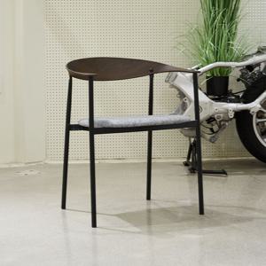 로빈 슬림우드 스틸 카페 라운지 팔걸이의자