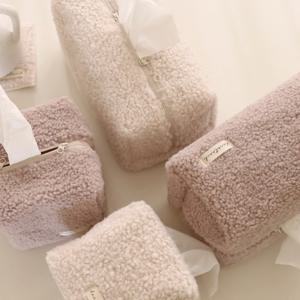 보들보들 양털 티슈커버 2size/2color