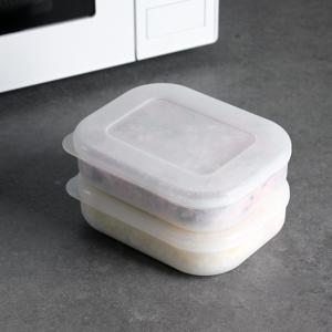 일본 전자렌지 냉동밥 보관용기 2P세트 투명 200g