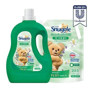 스너글 스파클 플러스 섬유유연제 4L+2.6L