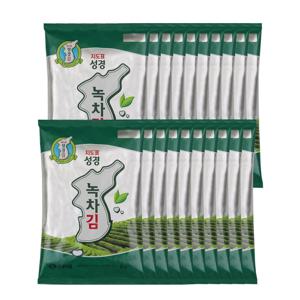 성경 녹차김 30g*20봉 지도표 전장 잘라먹는 김