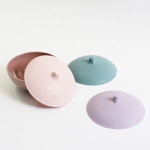 플래티넘 실리콘 덮개 16cm 그릇 접시 용기 전자레인지 뚜껑 소(S)