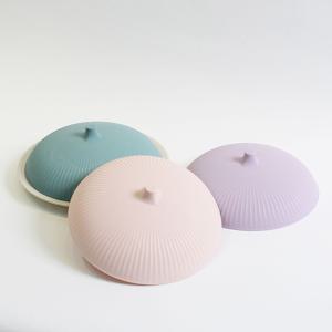 플래티넘 실리콘 덮개 25cm 그릇 접시 용기 전자레인지 뚜껑 대(L)
