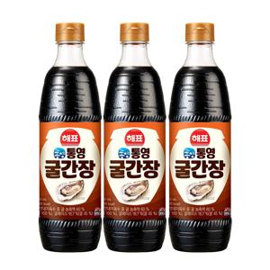 통영 굴간장 840ml*3개
