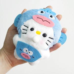 풍선부는 교동 냥이 키링 가방꾸미기 고양이 봉제 인형키링 폰꾸