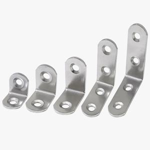 KB 4375 스텐 ㄱ자 꺽쇠 평철 코너철 브라켓 보강 연결 철물 앵글 선반꺽쇠 5 siz