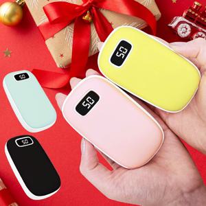 디지털 손난로 보조배터리 대용량 5000mAh 전기 미니 핫팩 겨울 C타입 충전