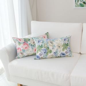 쿠션커버 5030 6030 직사각 쇼파쿠션 로즈 2color