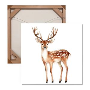 눈꽃사슴 그림 캔버스액자 겨울 성탄절 크리스마스 루돌프 거실 카페 인테리어 액자