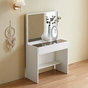 로즈 일반거울 800 디바이더 화장대 서랍장 white