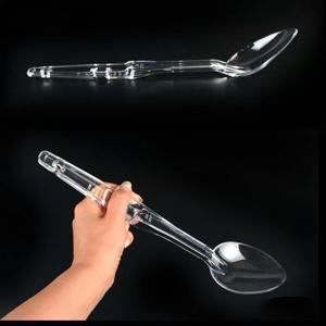 투명 PC재질 뷔페 요리 서빙 스푼 32.3cm 7호