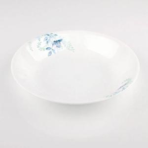 코렐 블루플로럴 비빔면기 찬기대 식기 그릇 접시