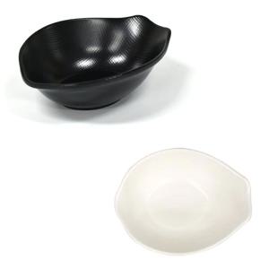 멜라민 카레 소스 그릇 소스볼 17x13.3cm 5호 블랙