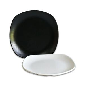 멜라민 사각 뷔페접시 돈까스 접시 32.7cm 5호 크림