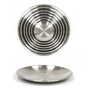 SUS 304 스텐 원형 접시 앞접시 반찬접시 32cm 28호