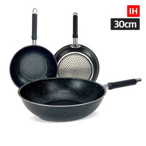 인덕션 IH 마블코팅 궁중팬 30cm FR20200 가정용 웍 중식팬