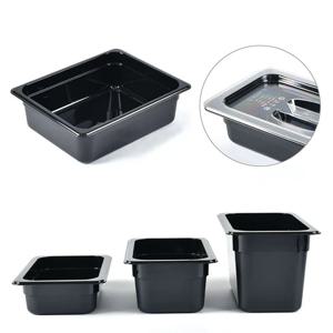 높이 15cm 2분의1 SIZE 블랙 PC 밧드 바트 뚜껑포함