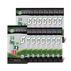 성경 녹차 조각김 17g*15개 지도표