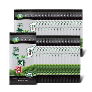 성경 녹차 조각김 17g*30개 지도표 1박스