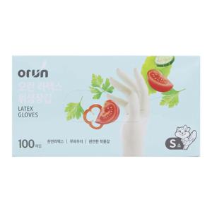 라텍스 위생장갑 소 100매입